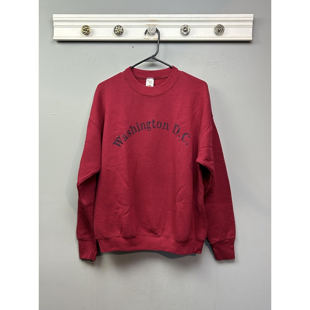 Washington D.C. Sweatshirt Mens Large Red Graphic Pullover